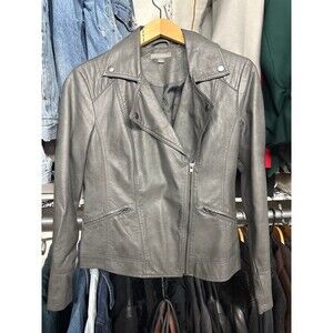 Roz&Ali Women’s size Small Vegan Faux Leather Moto Biker Jacket